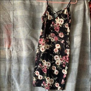 Floral body con dress